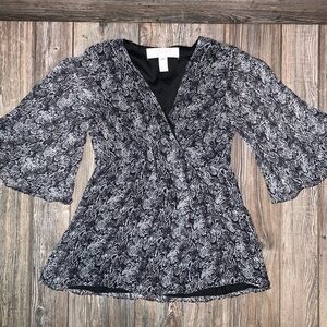 Badgley Mischka Silk Top